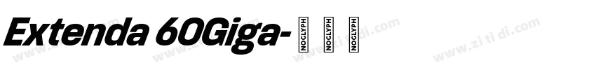 Extenda 60Giga字体转换